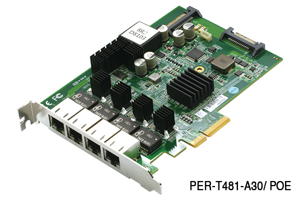 4-Port/ 2-Port Intel® GbE LAN/ PoE PCI-E [x4] Frame Grabber Card 