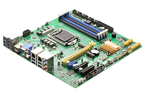 Micro-ATX工業用主機板搭載第八/九代Intel®Core™處理器，DDR4 DRAM，及